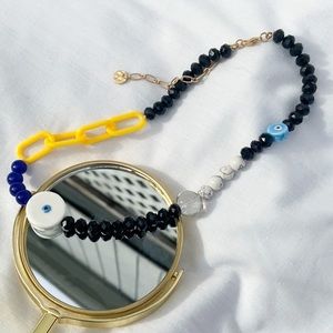 Multicolored Eclectic Necklace with different types of beading!!